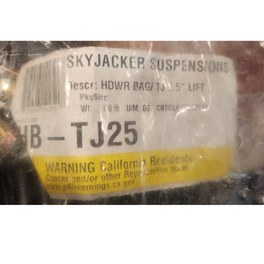 Skyjacker HB-TJ25 Suspension Hardware Bag Kit Jeep Wrangler TJ 2.5 Inch Lift New