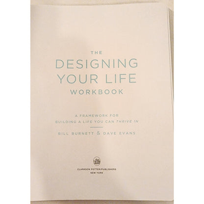 Designing Your Life Workbook Bill Burnett Dave Evans Unused Spiral