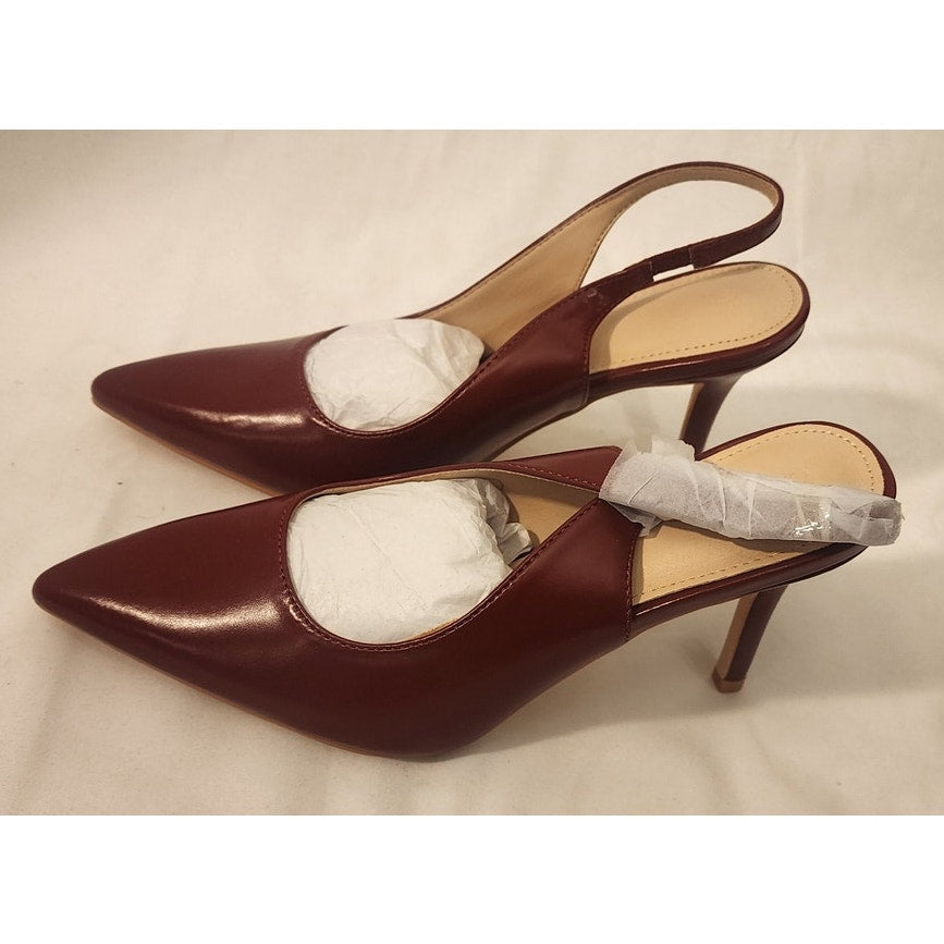 Trish Lucia Women’s Slingback Pointed Toe Stilettos Size 9 – New