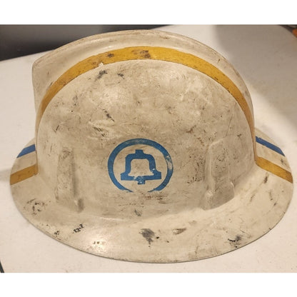 Vintage Bell System Lineman Hard Hat Authentic Ma Bell Safety Helmet