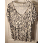 Maurices 24/7 Snakeskin Print V-Neck Short Sleeve Top - Size 1