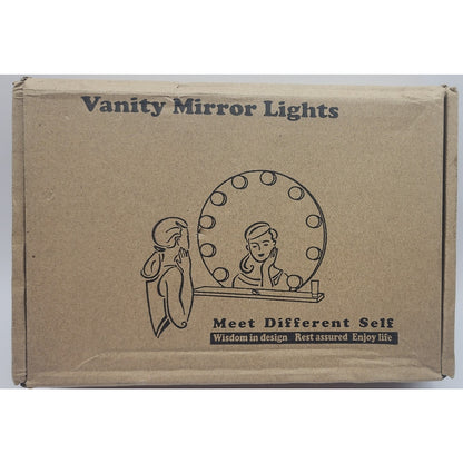 Meet Different Self - Vanity Mirror Lights - 10 LED Bulb Kit - Dimmable - USB