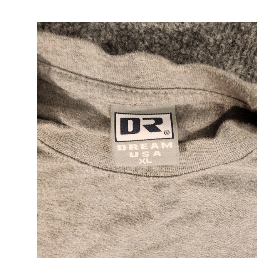 DR Dream USA Heavyweight Blank T Shirt Mens Size XL Gray Short Sleeve Crewneck