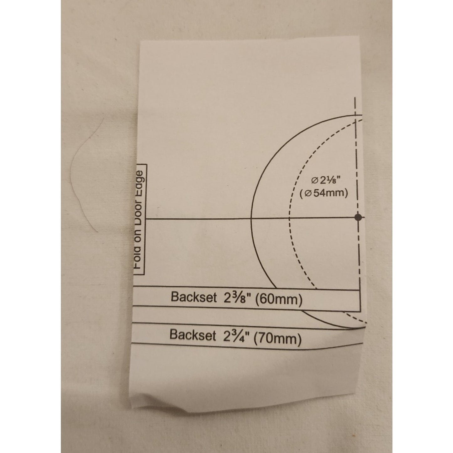 Door Knob w/Lock and Key, Matte Black - Bathroom, Bedroom, Etc. - W/Instructions