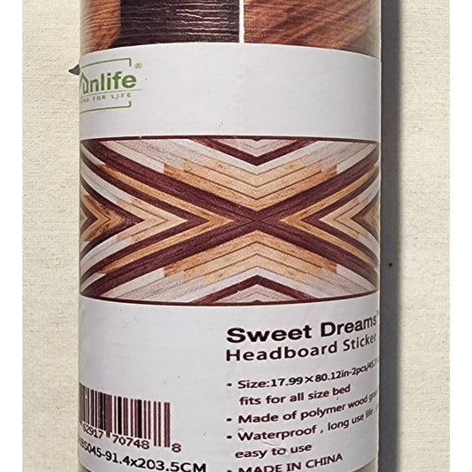Sweet Dreams Headboard Sticker - All Size - 17.99" X 80.12" X 2 Pieces - Funlife