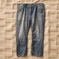Vans Men’s Jeans 38 Distressed Blue Denim Skate Style Raw Hem