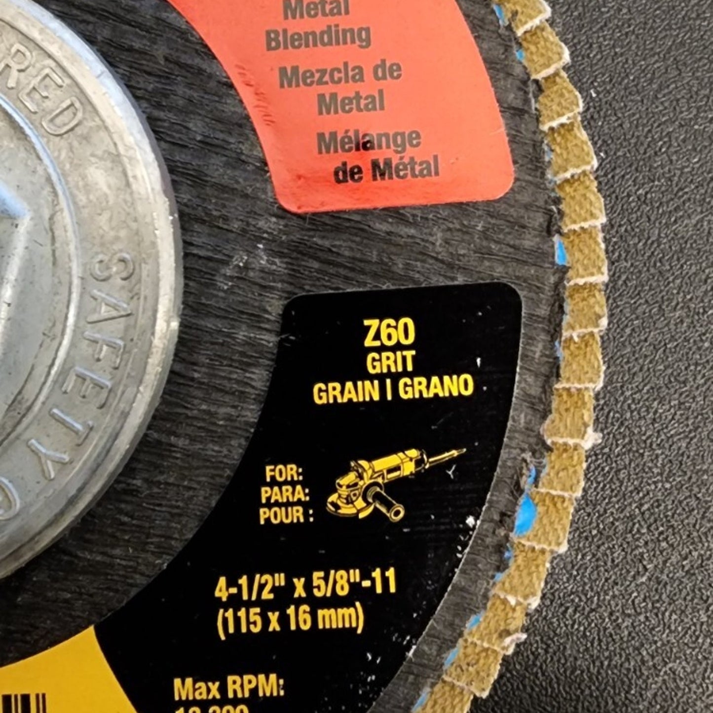 DeWalt - DW8357 - High Performance - Type 27 - Flap Disc, 4-1/2in, 60 Grit