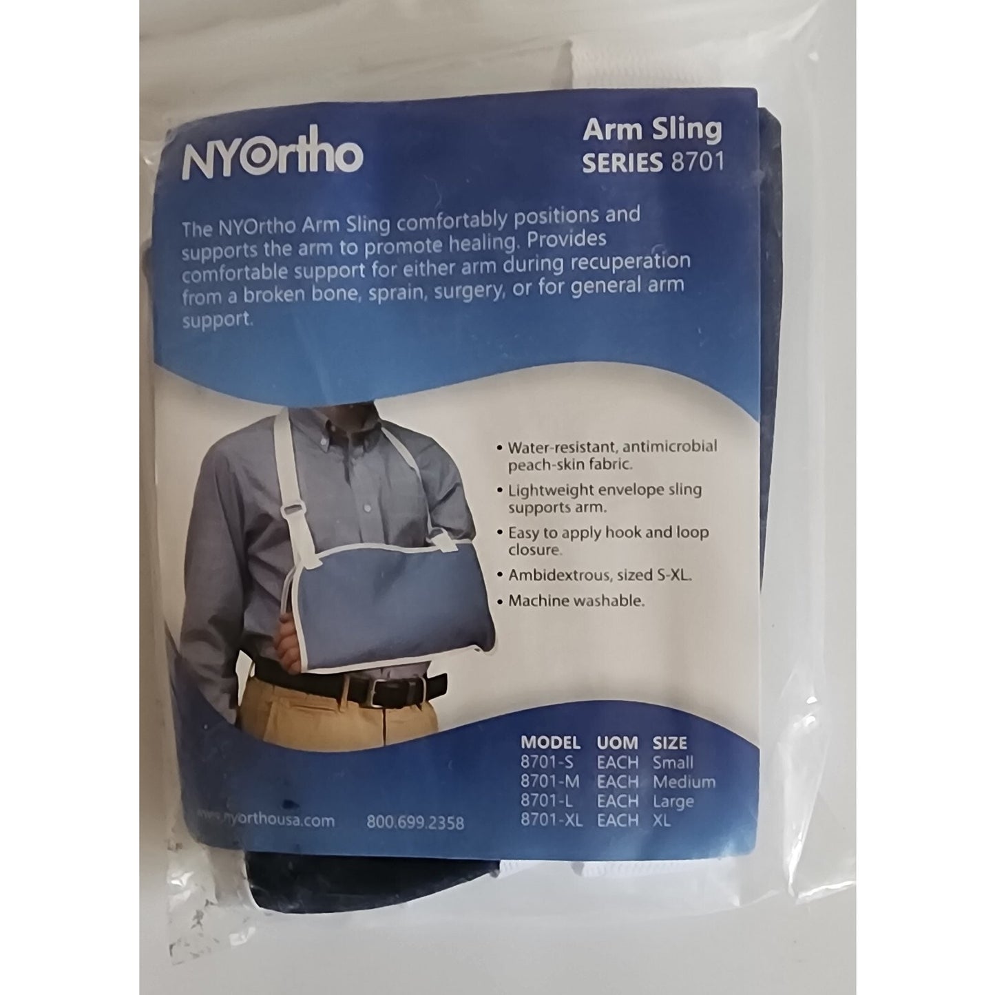 NYOrtho- Envelope Arm Sling- Series 8701 L (Lrg)- Antimicrobial