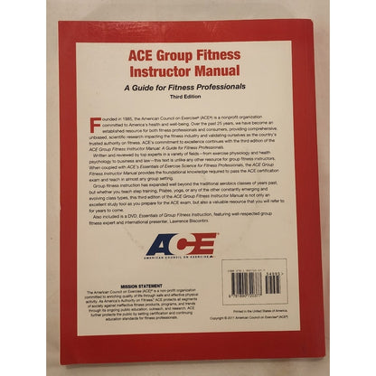 ACE Group Fitness Instructor Manual (Third Edition) + DVD