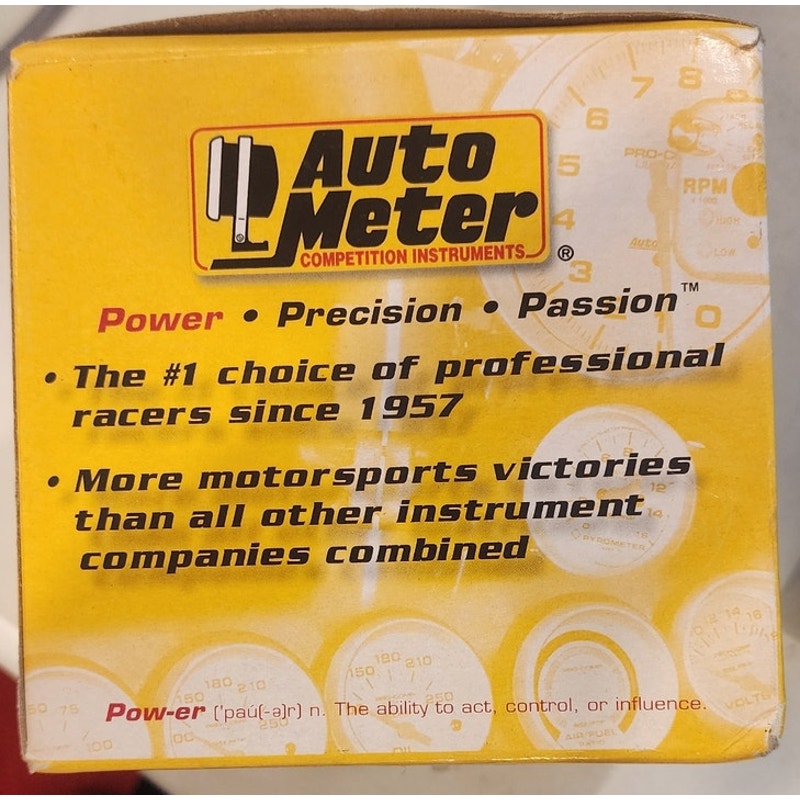 New AutoMeter 2604 Z-Series Mechanical Oil Pressure Gauge 2-1/16 52mm 0-100 PSI