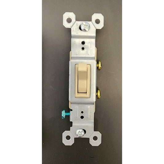 Box of 7 - Pass & Seymour Single Pole Ivory Toggle Switch - 660-IG