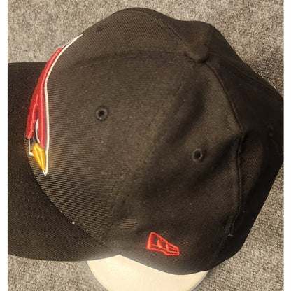 New Era NFL Arizona Cardinals Snapback Hat Cap Mens Adjustable Black Red- size 8