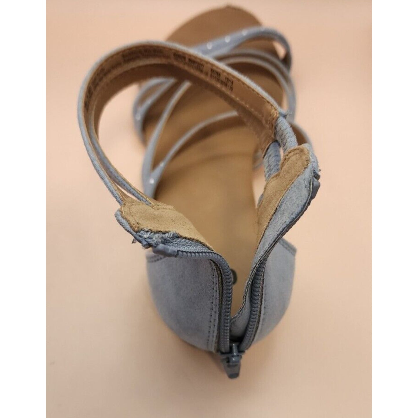 So - Light Blue Strapped Open Toe Sandle Shoe w/studs - Size 9 - See Pics