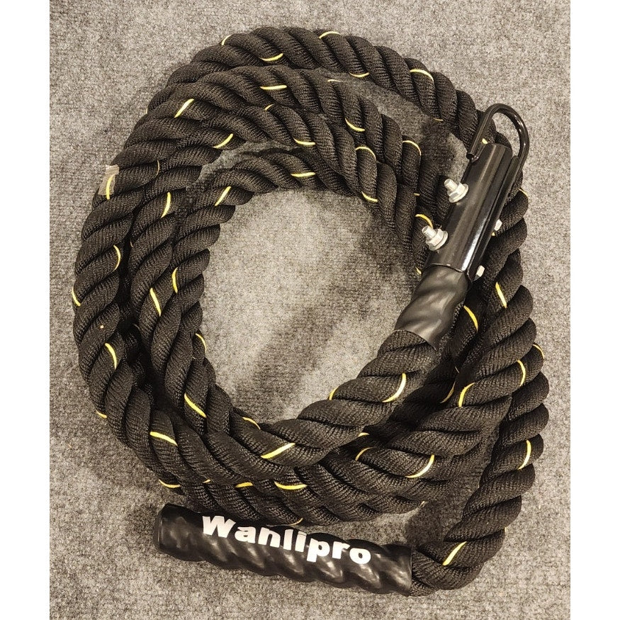 Wanlipro 15 Foot Battle Rope Heavy Gym Fitness Conditioning Cord 8 lbs
