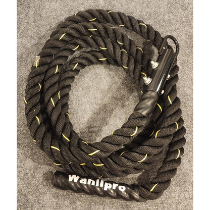 Wanlipro 15 Foot Battle Rope Heavy Gym Fitness Conditioning Cord 8 lbs