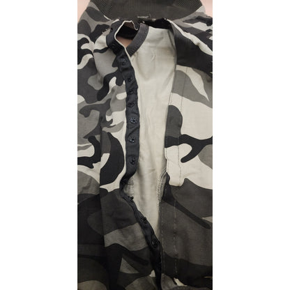 Camo Dog Outfit - Large Size - Cute! - With Snap together opening