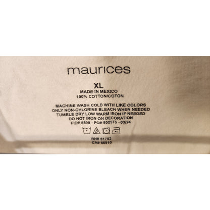Maurices XL White Kind People Are My Kinda People Graphic Tee Retro Top