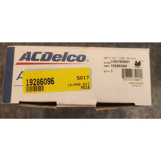 GM OEM ACDelco Rear Brake Pad Set 19286096 14D785MH Silverado Tahoe Sierra Yukon