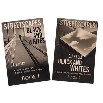 StreetScapes Black and Whites Books 1 & 2 E.J. Kelly Photography Set