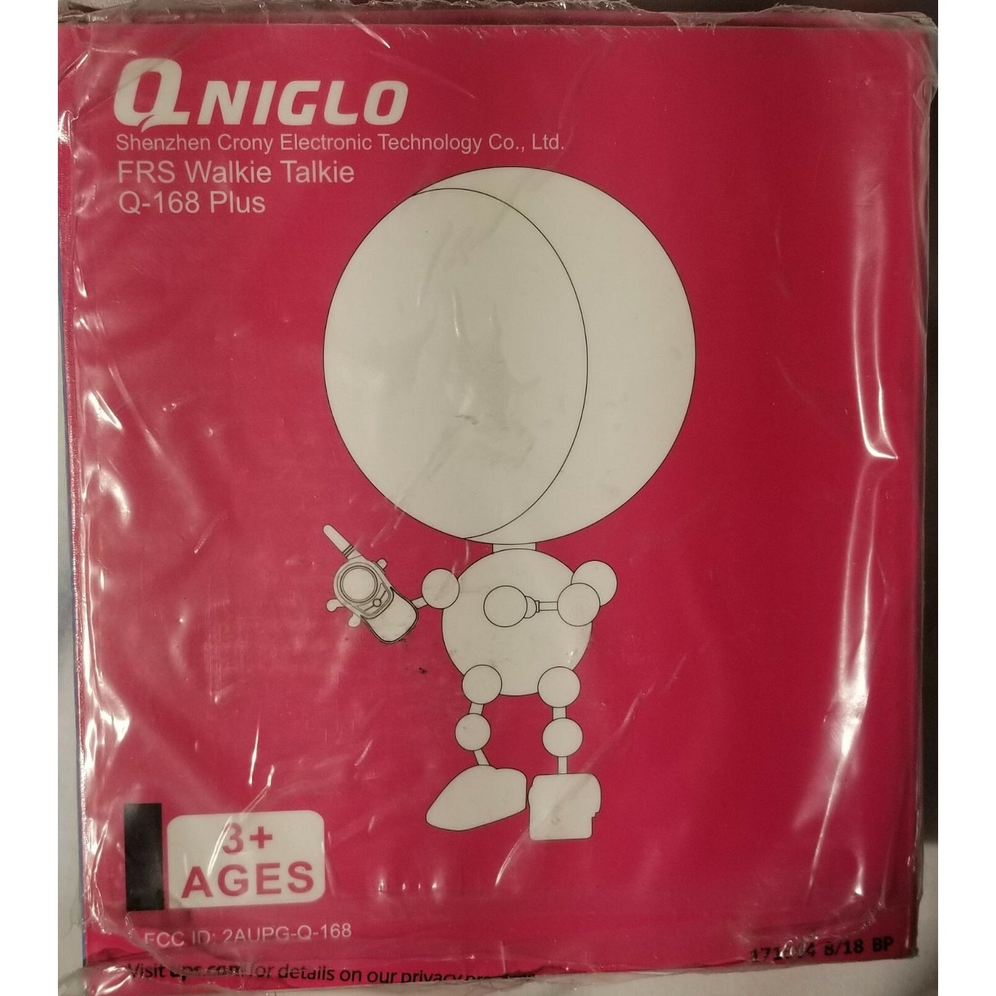 Qniglo Kids - FRS Walkie Talkies - 22 Channel - Ages 3+ - One Blue/One Yellow