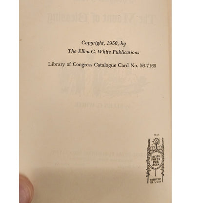 Thoughts From the Mount of Blessing Ellen G White 1956 Hardcover Christian
