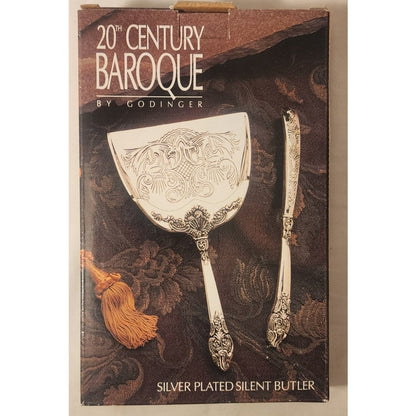 Godinger 20th Century Baroque Silent Butler Set – Silver Plated – Sealed