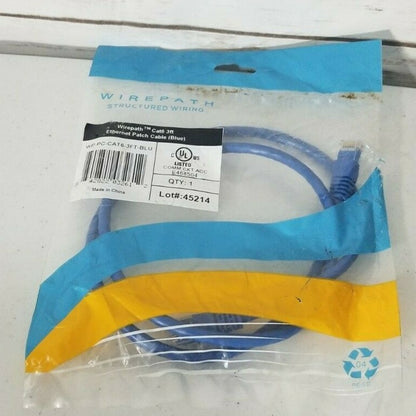 5 - 3' , Cat6, Ethernet Patch Cables, Blue.