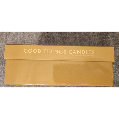 Vintage Red Envelope Good Tidings Votive Candles & Holders Set Peace Hope New