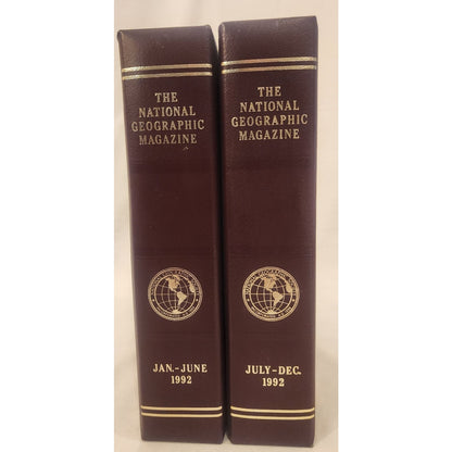 National Geographic Bound Volumes 1992 – Jan–June & July–Dec – Set of 2