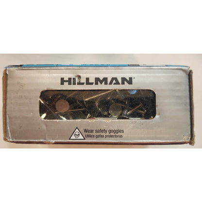 (3)- 1 lb Boxes - Hillman Roofing Nails - Electro Galvanized- 11 Gauge - 1-3/4"