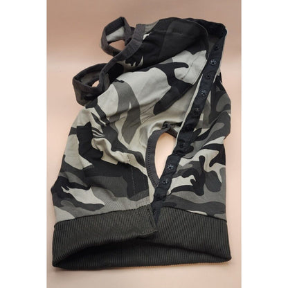 Camo Dog Outfit - Large Size - Cute! - With Snap together opening