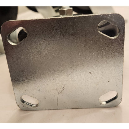 6 x 2 inch- Polyurethane -Caster Wheels -2 Stationary & 2 Swivel Locking - plate