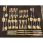 Vintage 1847 Rogers Bros Silverplate Flatware Set 42 Pc Original Red Cloth Bags14