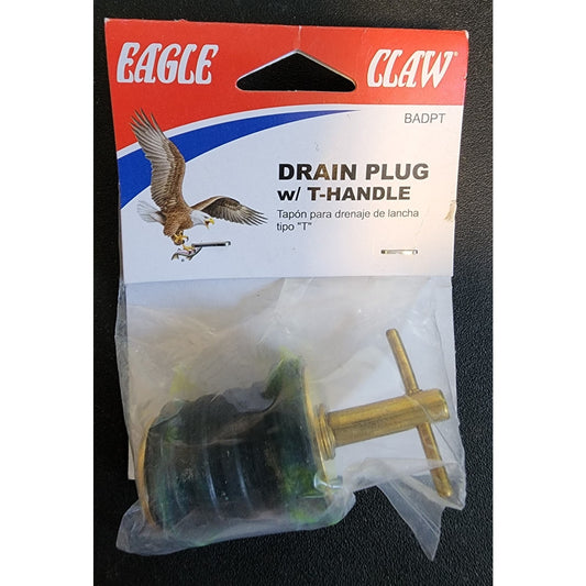 Eagle Claw Boat Drain Plug with T Handle - Replacement - Spare