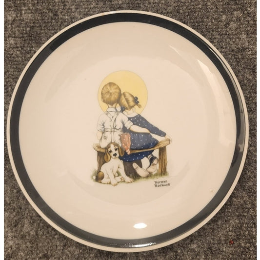 Vintage Norman Rockwell Collector Plate Fine China Decorative Display Wall Art