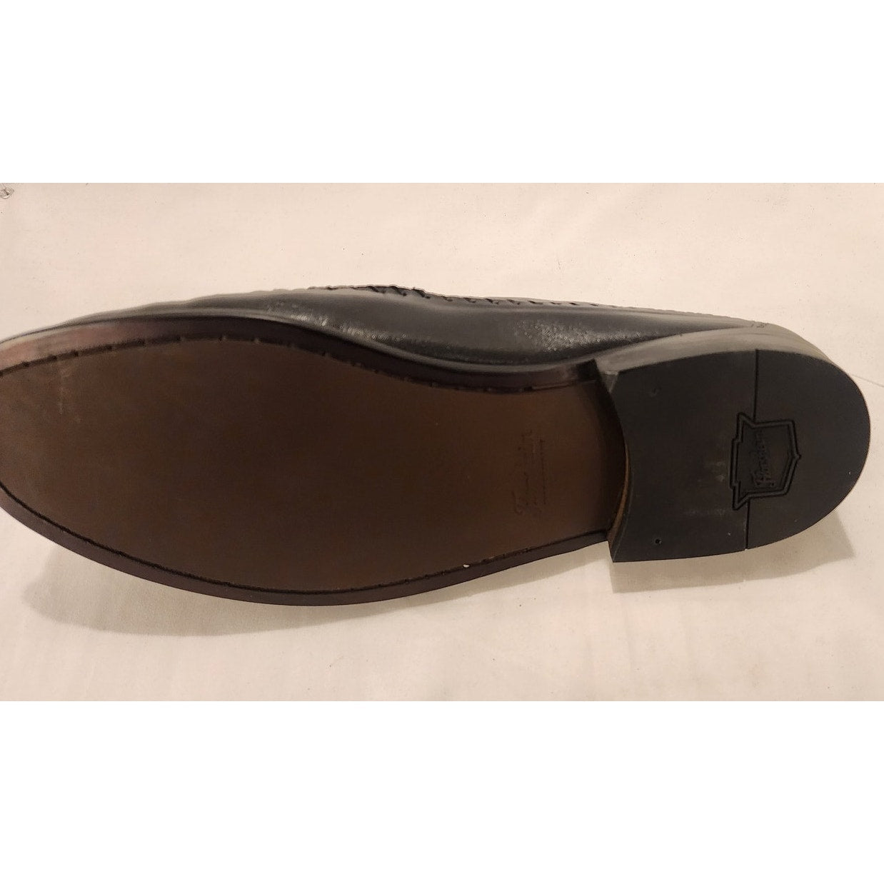 Florsheim Pisa Black Leather Crocodile Print Tassel Loafers Men’s 12 EEE NWOB