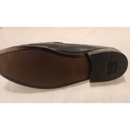 Florsheim Pisa Black Leather Crocodile Print Tassel Loafers Men’s 12 EEE NWOB