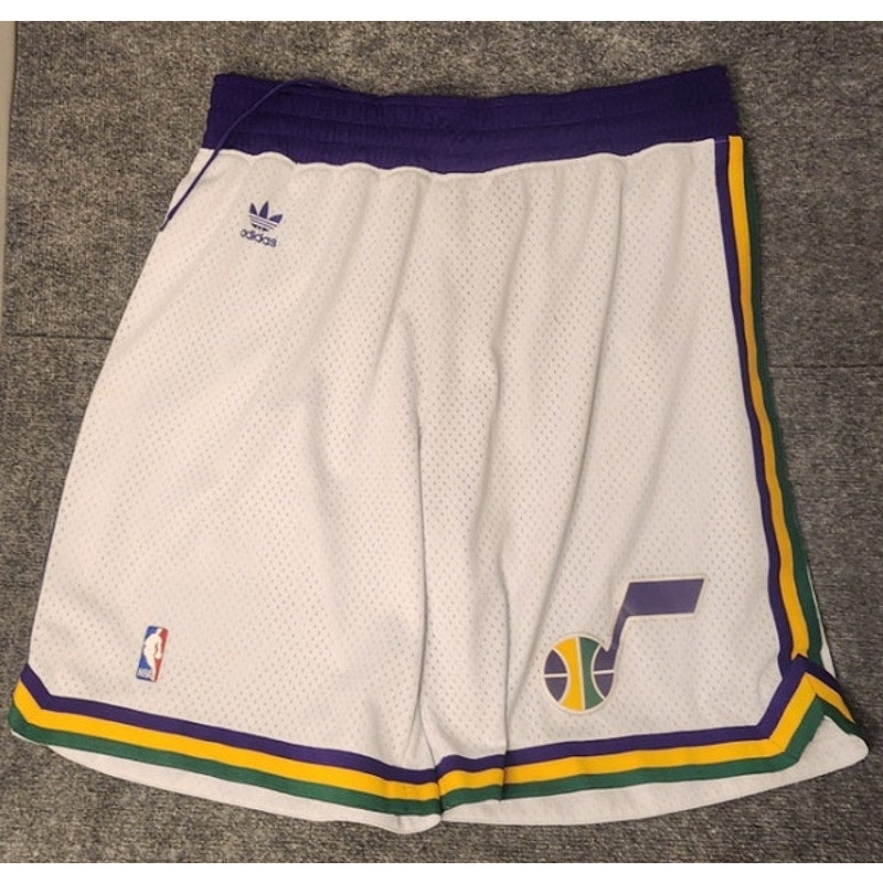 Adidas Mens Size XL Utah Jazz NBA Basketball Shorts Athletic Gym Pockets Navy