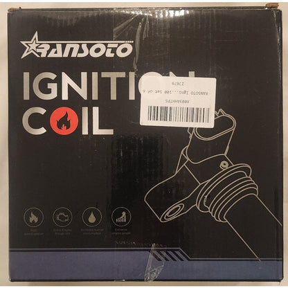 RANSOTO ZJ679 Ignition Coils & Spark Plugs Set of 6 - Open Box - Coils Sealed