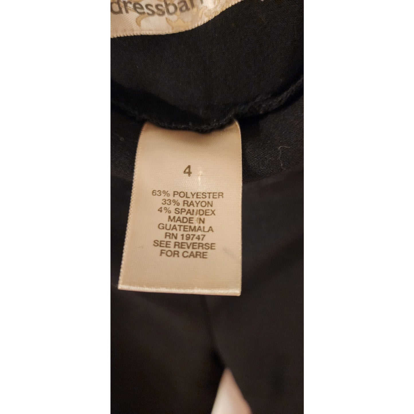Dressbarn - Dress Pants - Black - Size 4