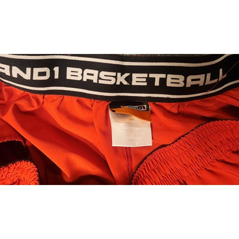AND1 Mens Size XL Basketball Shorts Athletic Gym Training Pockets Mesh Shorts