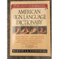 American Sign Language Dictionary Martin L A Sternberg Paperback 0060913835