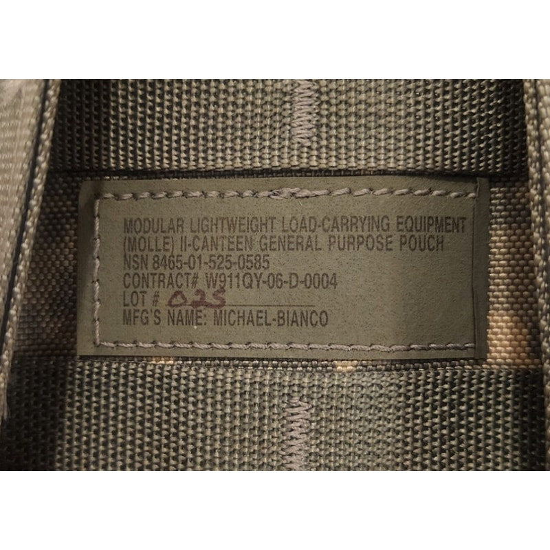 MOLLE II Canteen General Purpose Pouch ACU Camo NSN 8465‑01‑525‑0585
