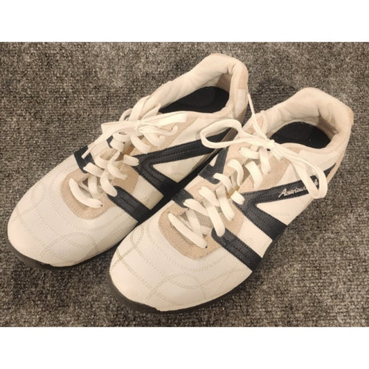 American Eagle Mens Retro Low Top Casual Sneakers Shoes Size 11 Cream White