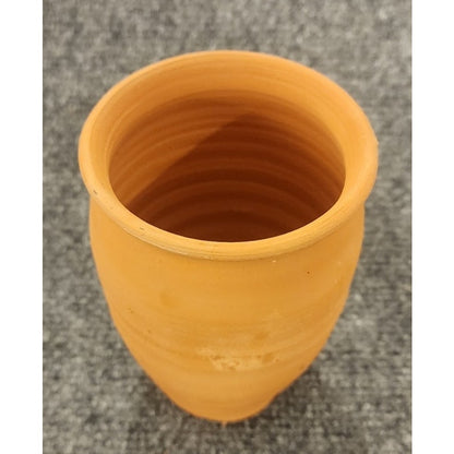 Vintage Hand Thrown Terracotta Clay Pottery Bud Vase 5" Rustic Artisanal