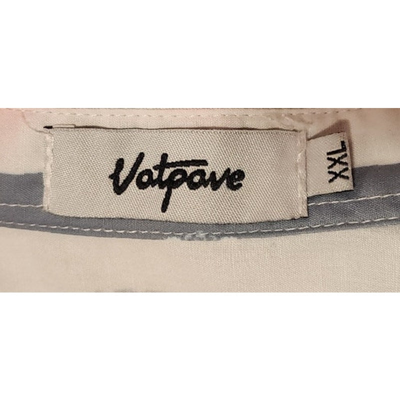 Votpove Mens XXL Short Sleeve Button Down Casual Shirt Graphic Pattern