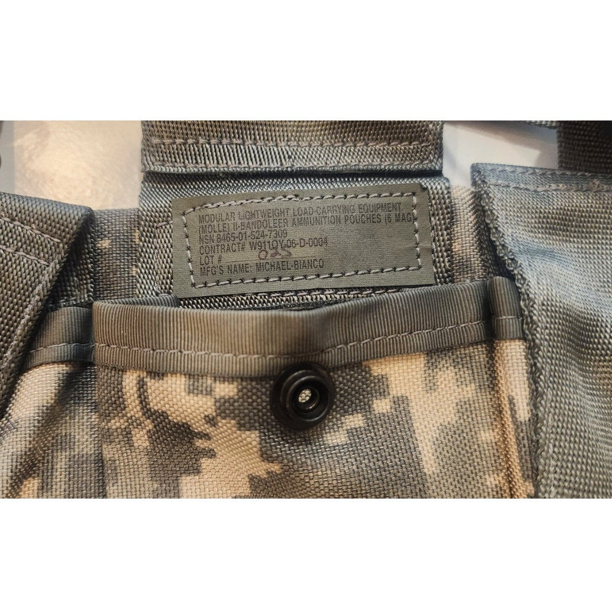 US Military ACU MOLLE Pouch Lot – 4 Pieces – Utility & Mag Pouches