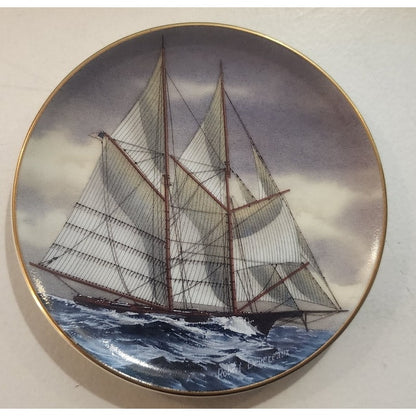 Danbury Mint Great American Sailing Ships Miniature Plate HENRIETTA Japan