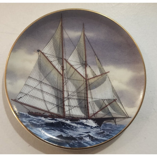 Danbury Mint Great American Sailing Ships Miniature Plate HENRIETTA Japan