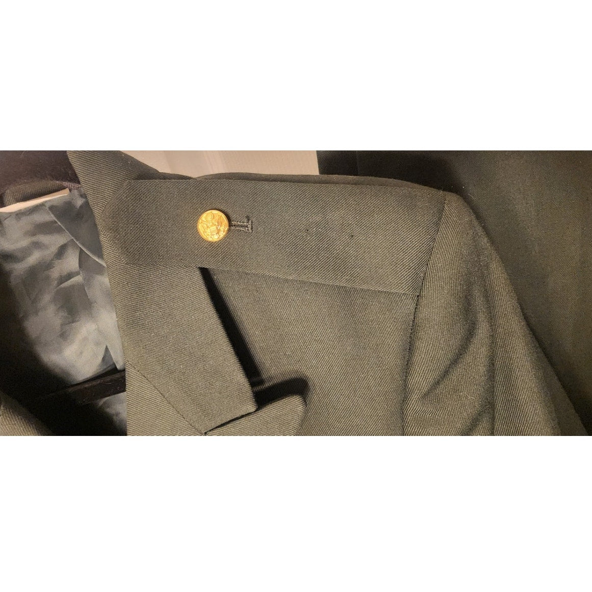 US Army Dress Green Uniform Set DSCP Coat 39L Trousers 38R Military Class A Belt